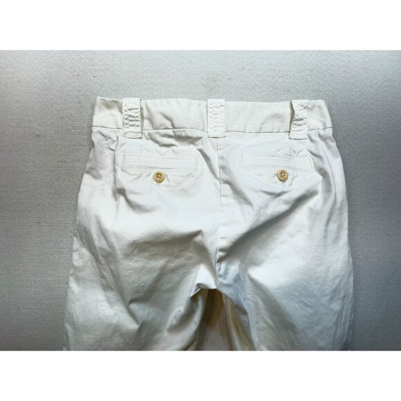 J. Crew Womens Chino Capri Pants Size 8 White Favorite Fit Stretch Casual Pocket - Picture 12 of 13